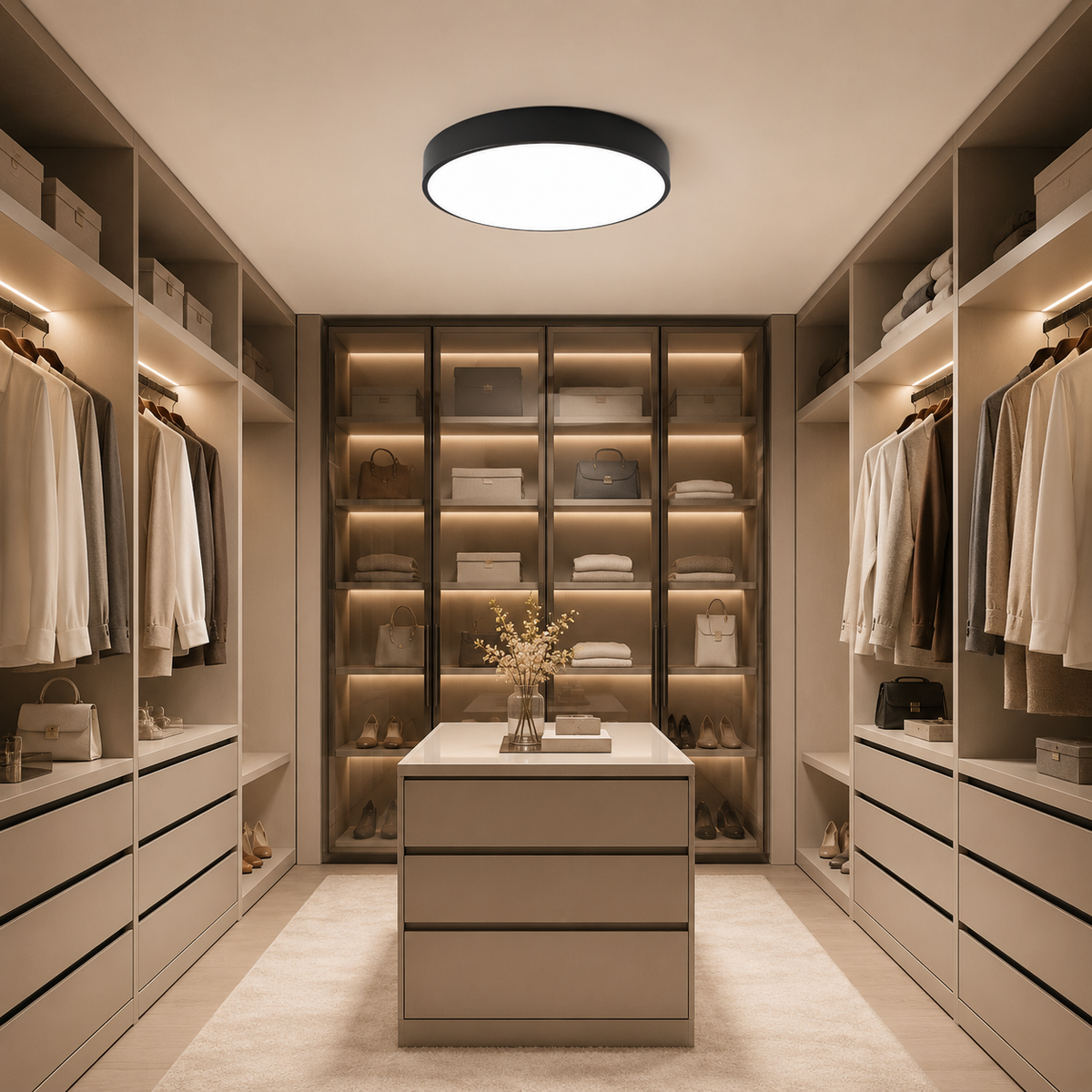 Ultra-slim Nordic LED ceiling light – round flush mount by BROKLEN – view 3