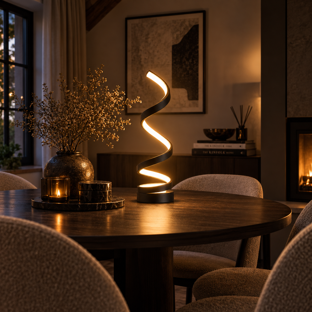 Rechargeable spiral desk lamp – view 6