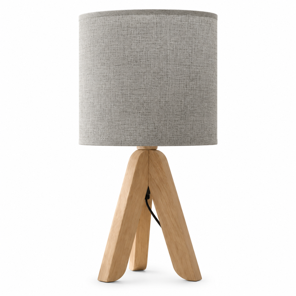 Scandinavian tripod bedside lamp – view 5