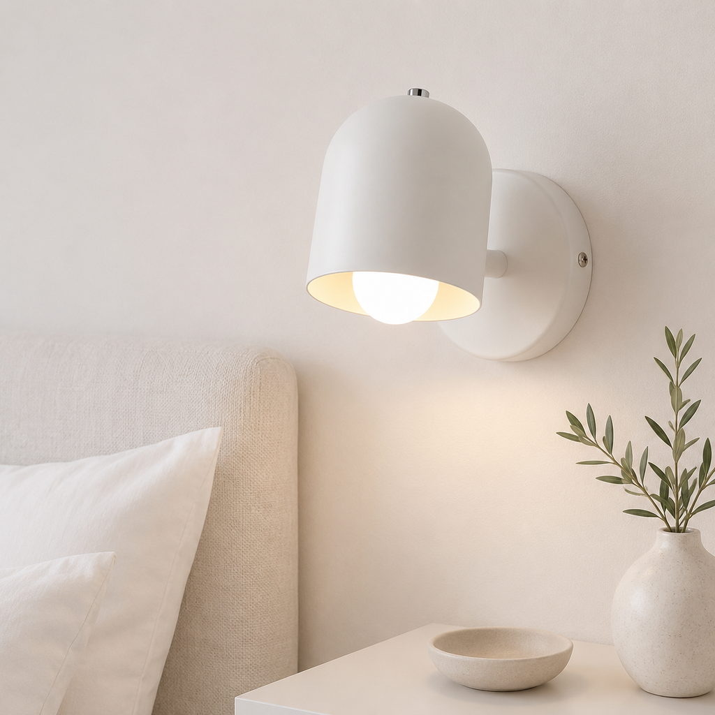 Round shade wall lamp in colours – view 6