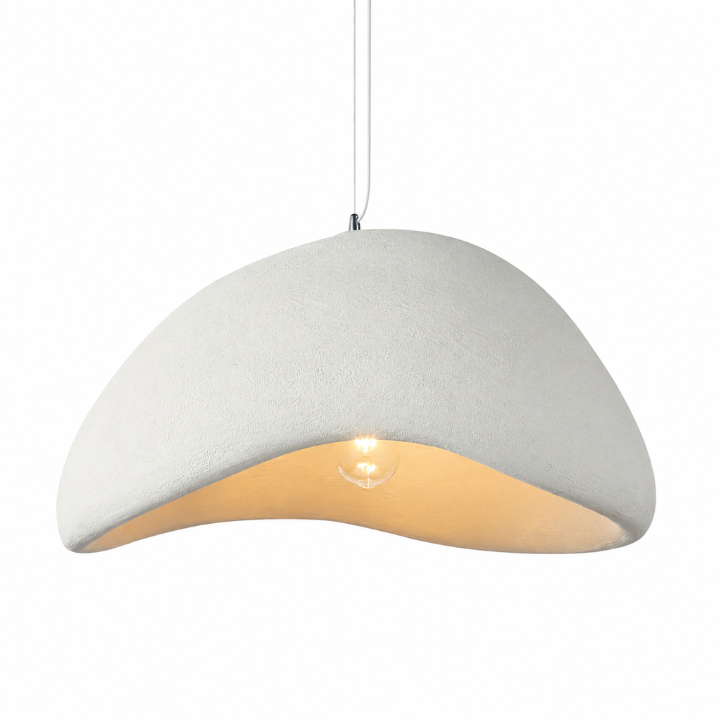 Wabi-sabi cloud burst pendant light in white and grey by BROKLEN
