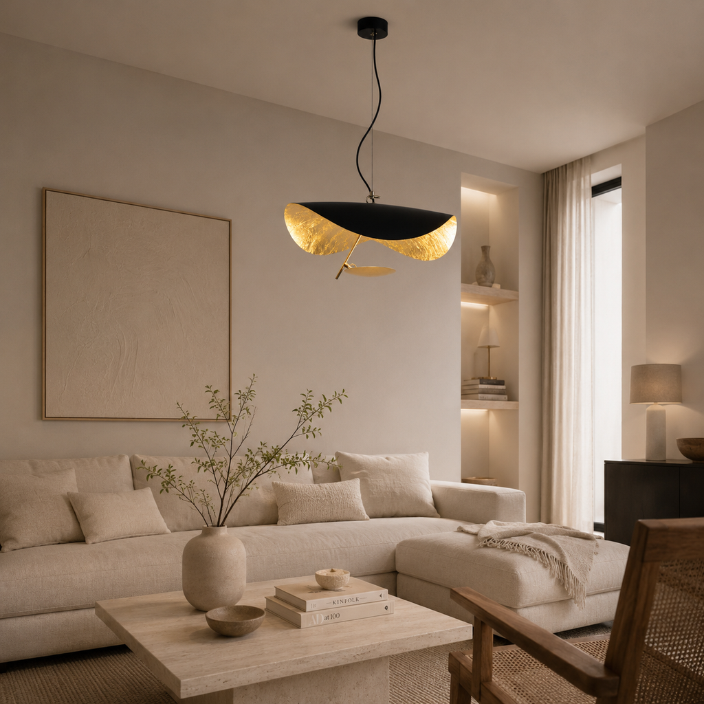 Scandinavian pendant light with artistic light reflection by BROKLEN – view 9