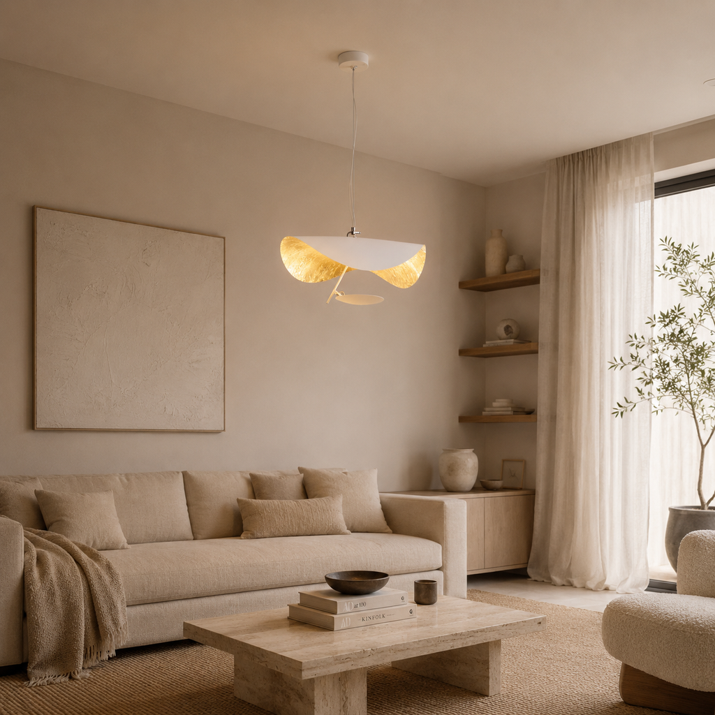 Scandinavian pendant light with artistic light reflection by BROKLEN – view 6