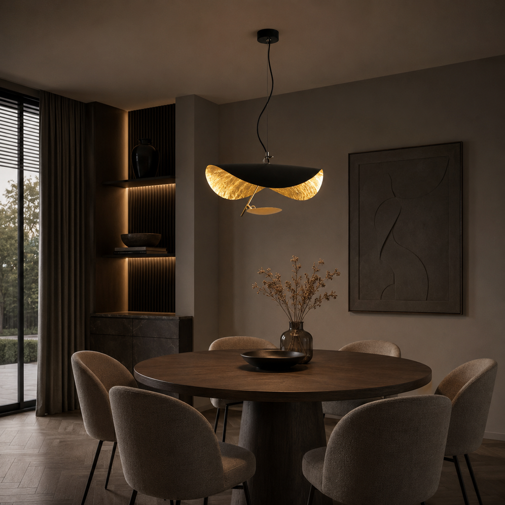 Scandinavian pendant light with artistic light reflection by BROKLEN – view 4
