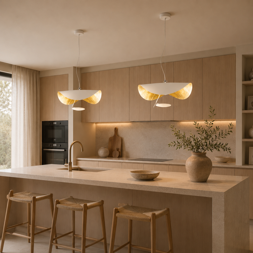 Scandinavian pendant light with artistic light reflection by BROKLEN – view 8