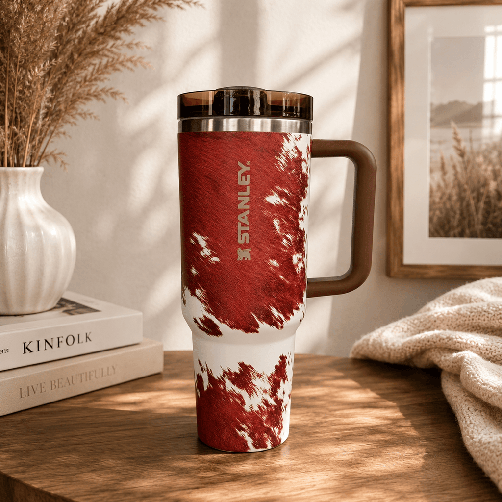 Western Cowhide Adventure Tumbler - cowhide tumbler, view 3