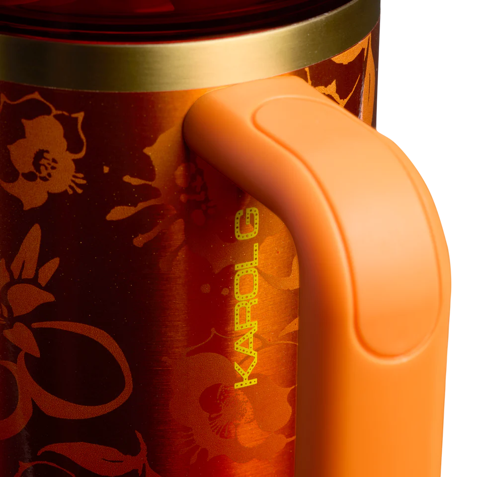 Sunset Bloom Tumbler - tropical floral tumbler, view 8
