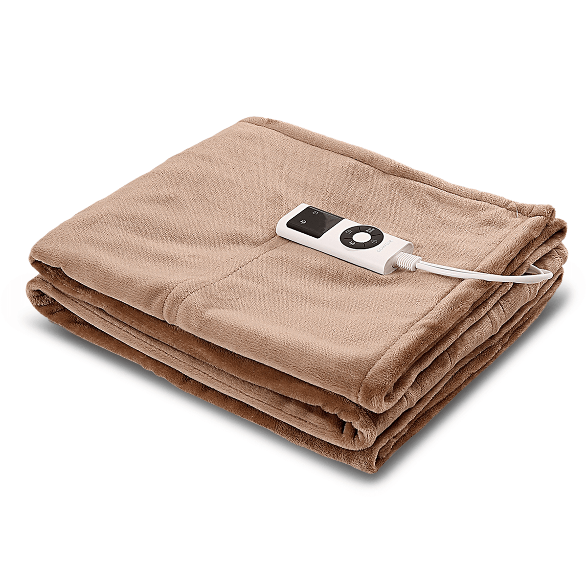 Electric heated teddy fleece blanket with 9 heat settings by BROKLEN