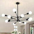 12-light Sputnik chandelier with frosted globe shades by BROKLEN
