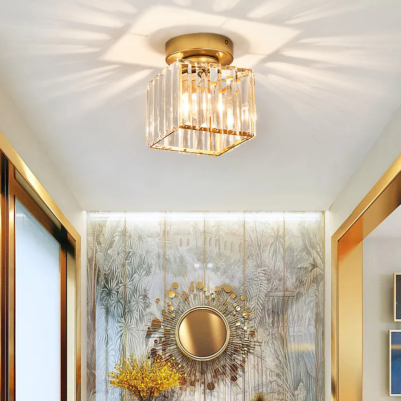 Crystal ceiling spotlight with E27 fitting – square and round light fixture by BROKLEN – view 22