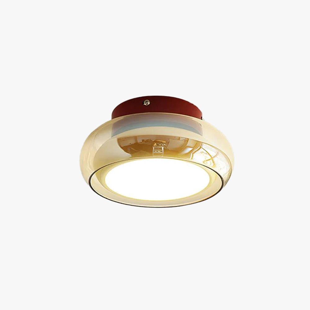 Retro tinted glass flush mount LED ceiling light by BROKLEN – view 17