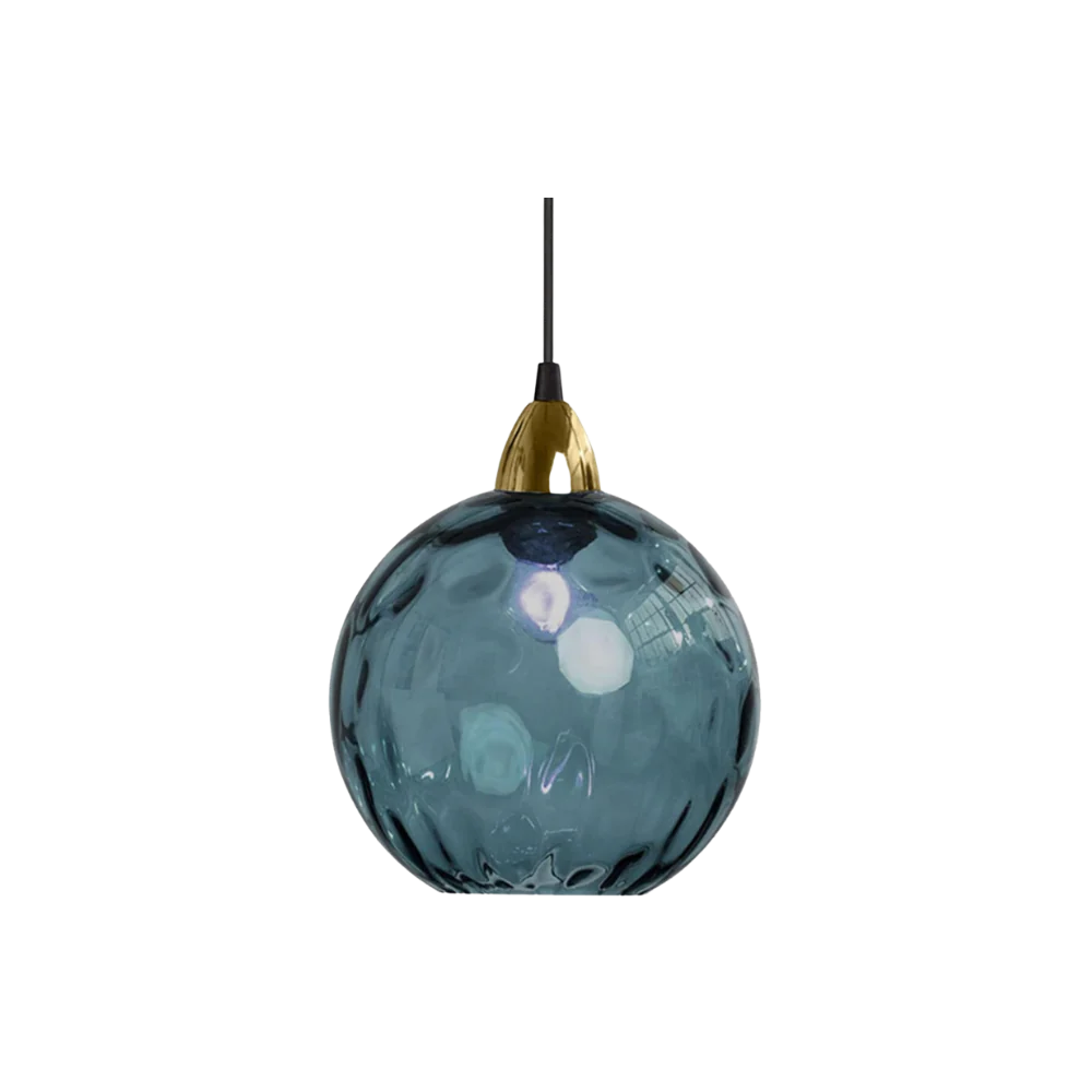 Modern glass globe LED pendant light in Nordic colours by BROKLEN – view 19
