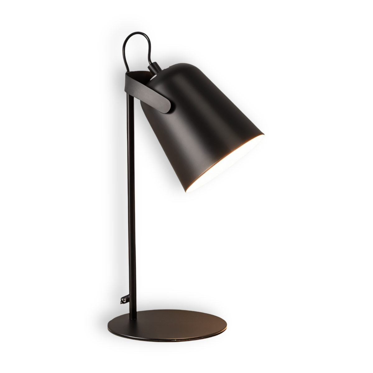 Matte desk lamp with adjustable cone shaped shade by BROKLEN – view 12