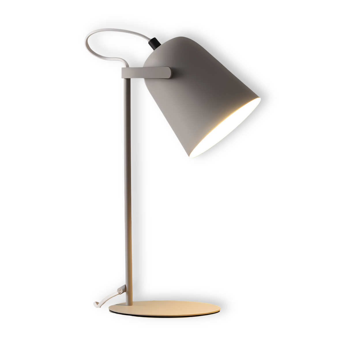 Matte desk lamp with adjustable cone shaped shade by BROKLEN – view 16