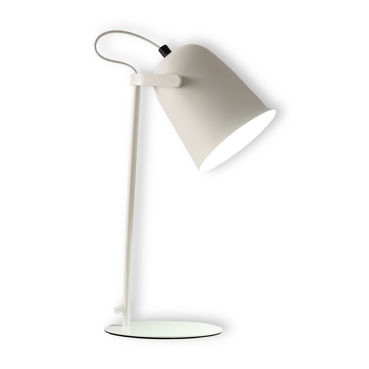 Matte desk lamp with adjustable cone shaped shade by BROKLEN – view 17