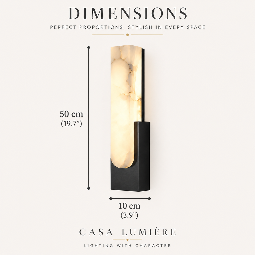 Alabaster Wall Light – Modern Natural Stone Wall Sconce