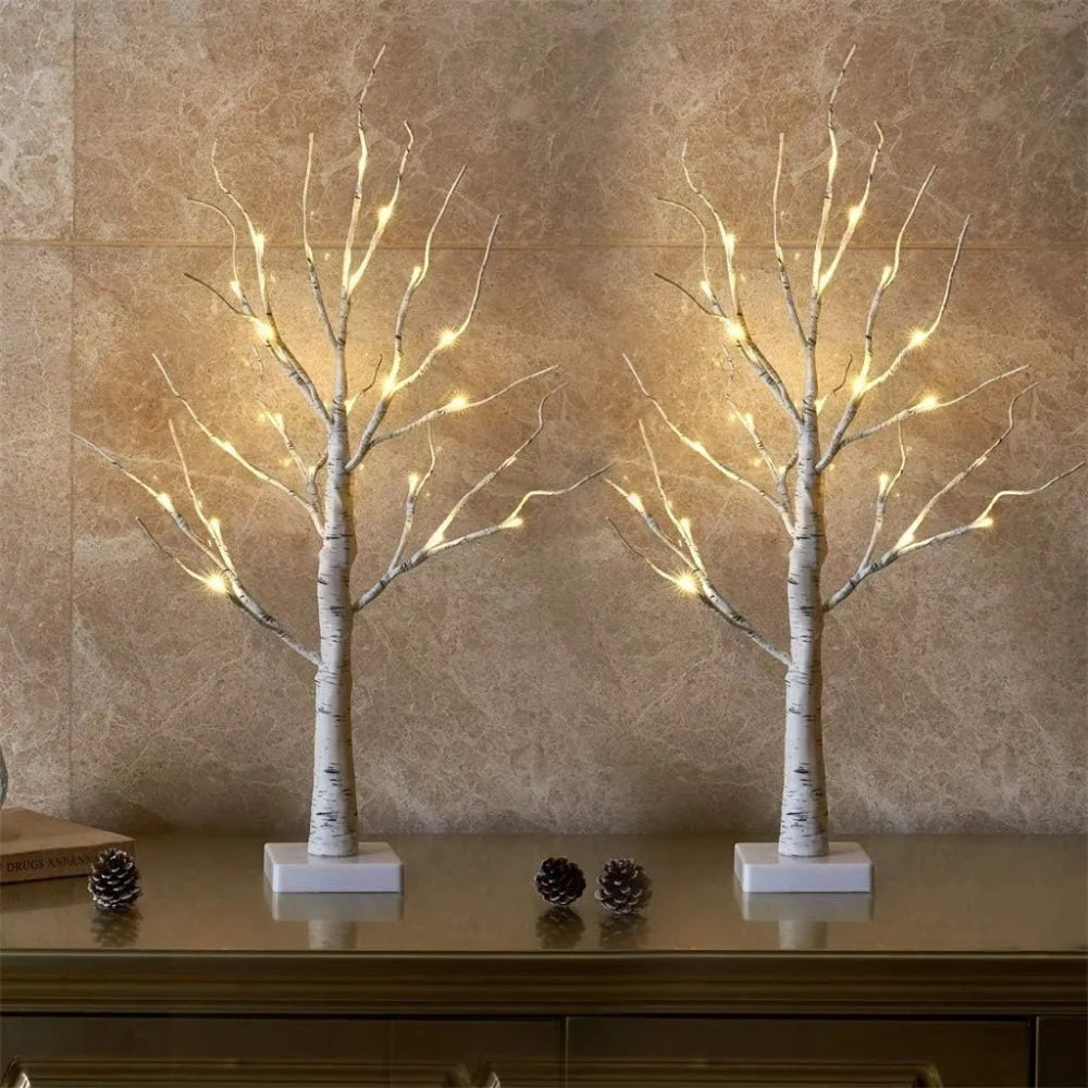 Retro 90s LED birch Christmas tree decoration by BROKLEN