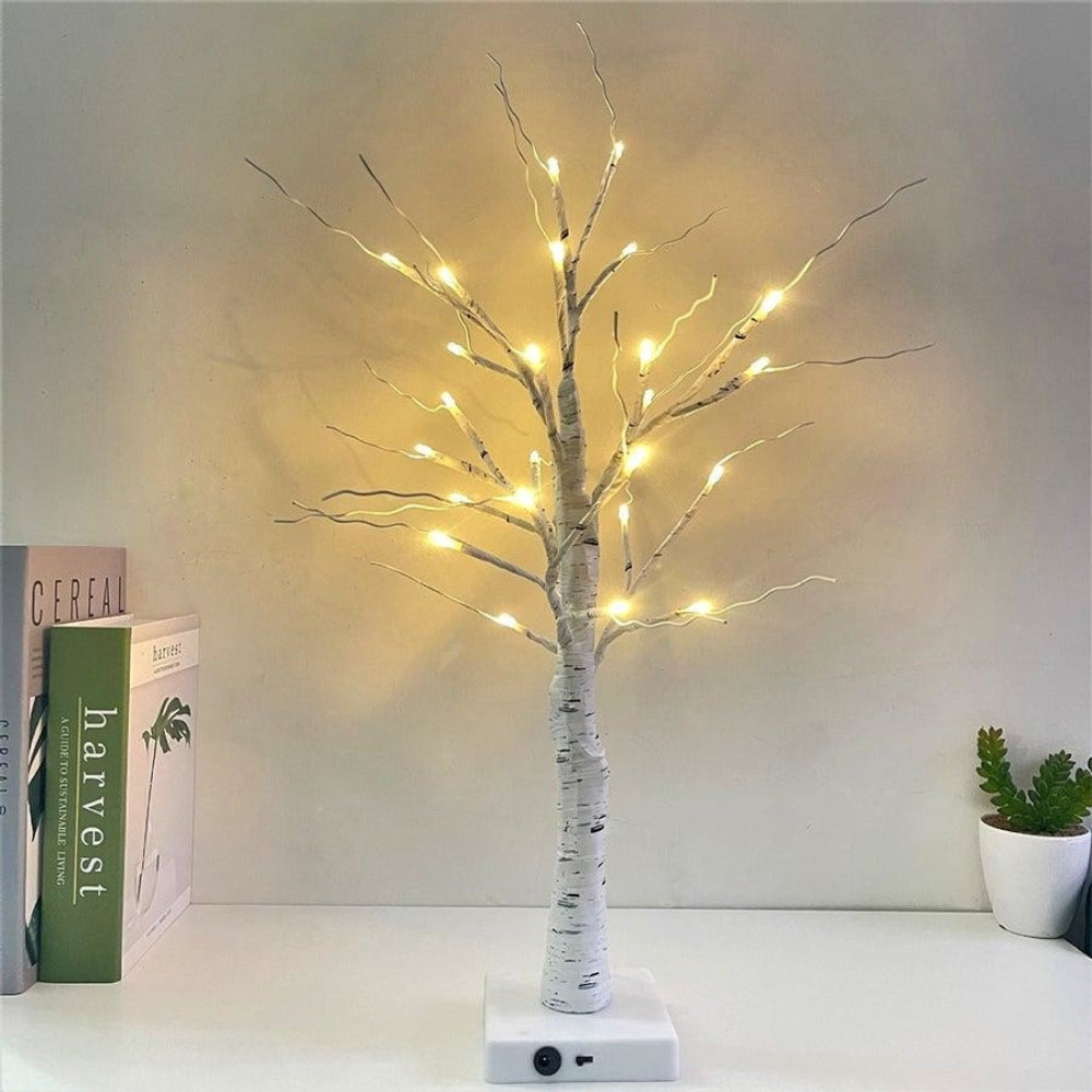 Retro 90s LED birch Christmas tree decoration by BROKLEN – view 2