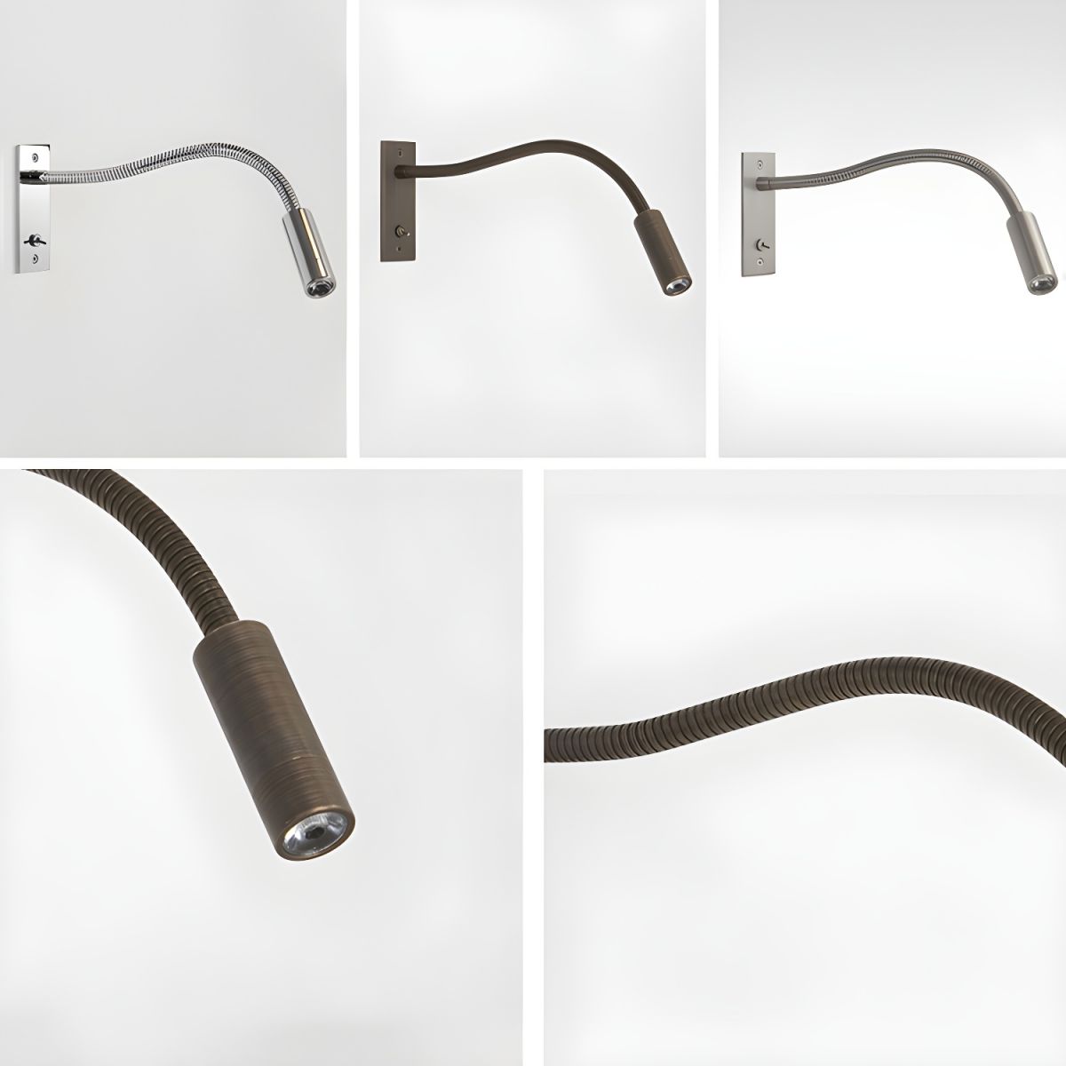 Flexible gooseneck LED reading wall light by BROKLEN – view 9
