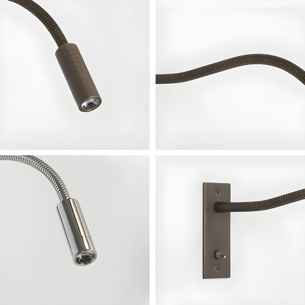 Flexible gooseneck LED reading wall light by BROKLEN – view 10