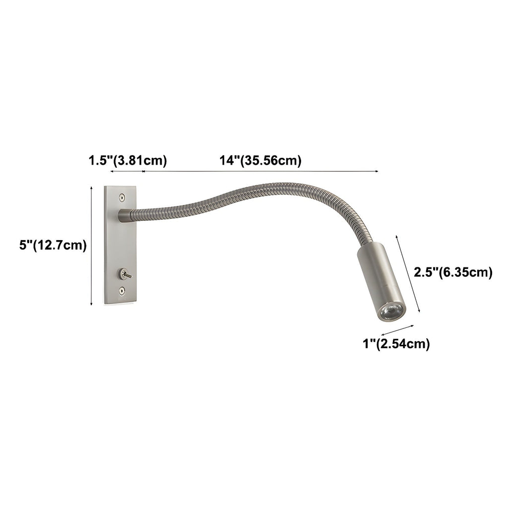 Flexible gooseneck LED reading wall light by BROKLEN – view 12