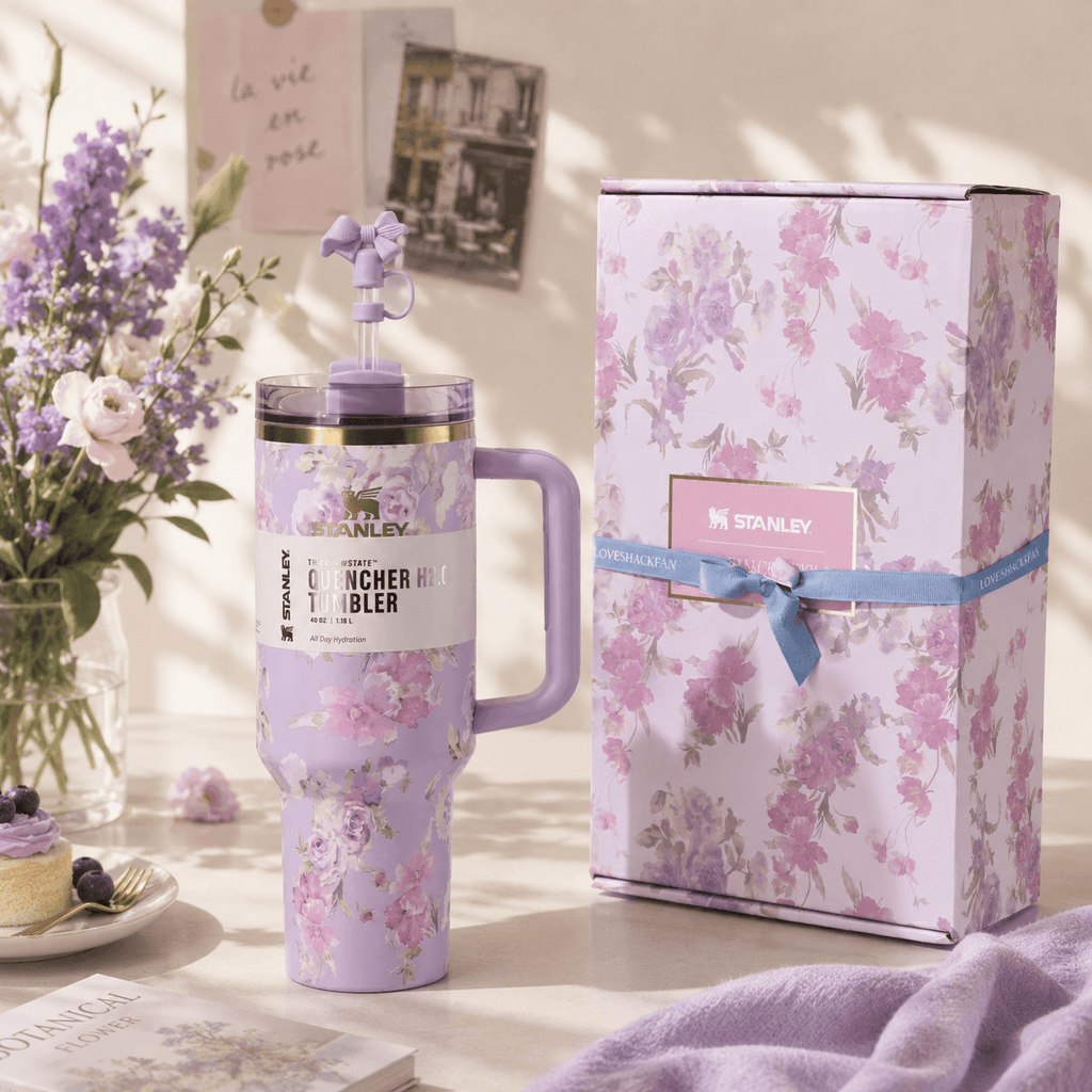Stanley x LoveShackFancy Lavender Bloom Tumbler