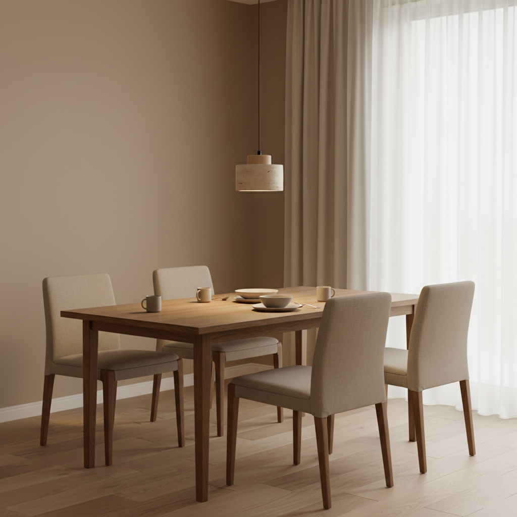 Minimalist Nordic travertine pendant light by BROKLEN – view 7
