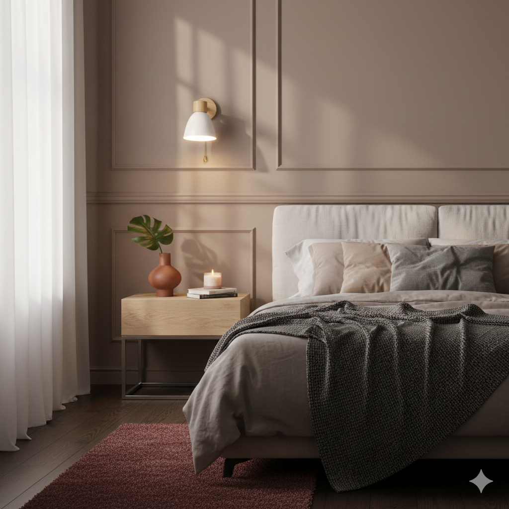 Scandinavian wood and metal cone wall light by BROKLEN – view 21