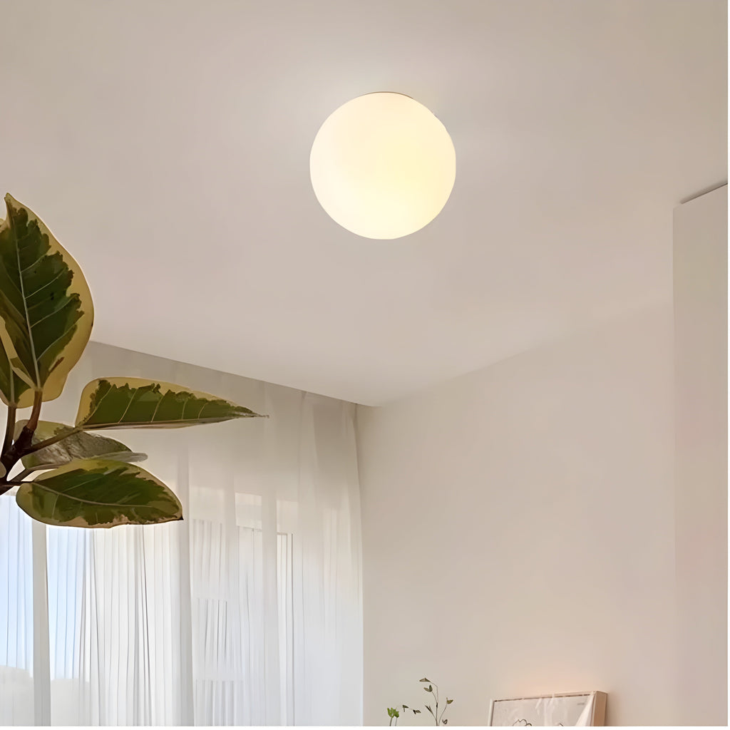 Modern frosted glass globe wall lamp by BROKLEN – view 6