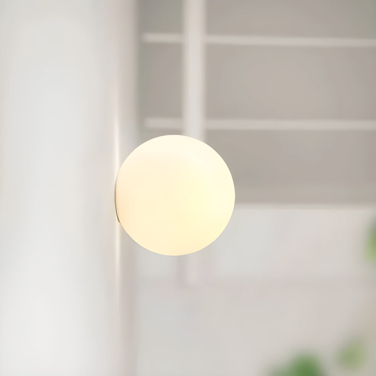 Modern frosted glass globe wall lamp by BROKLEN – view 8