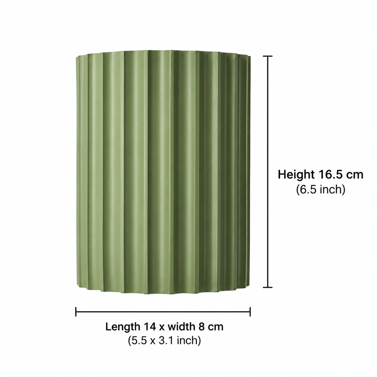Ribbed resin cylinder up and down wall light by BROKLEN – view 14