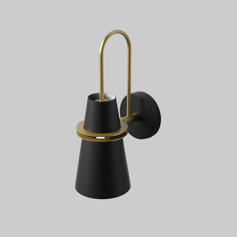 Elegant cone wall light with adjustable metal shade by BROKLEN – view 7