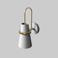 Elegant cone wall light with adjustable metal shade by BROKLEN – view 5