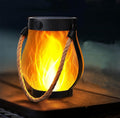 Solar flame effect outdoor table lantern by BROKLEN – view 2