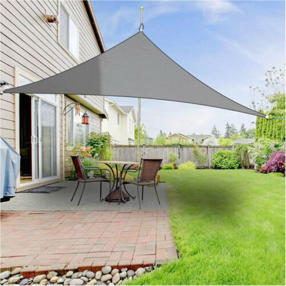 Outdoor shade sail canopy sun shelter over a patio by BROKLEN – view 4