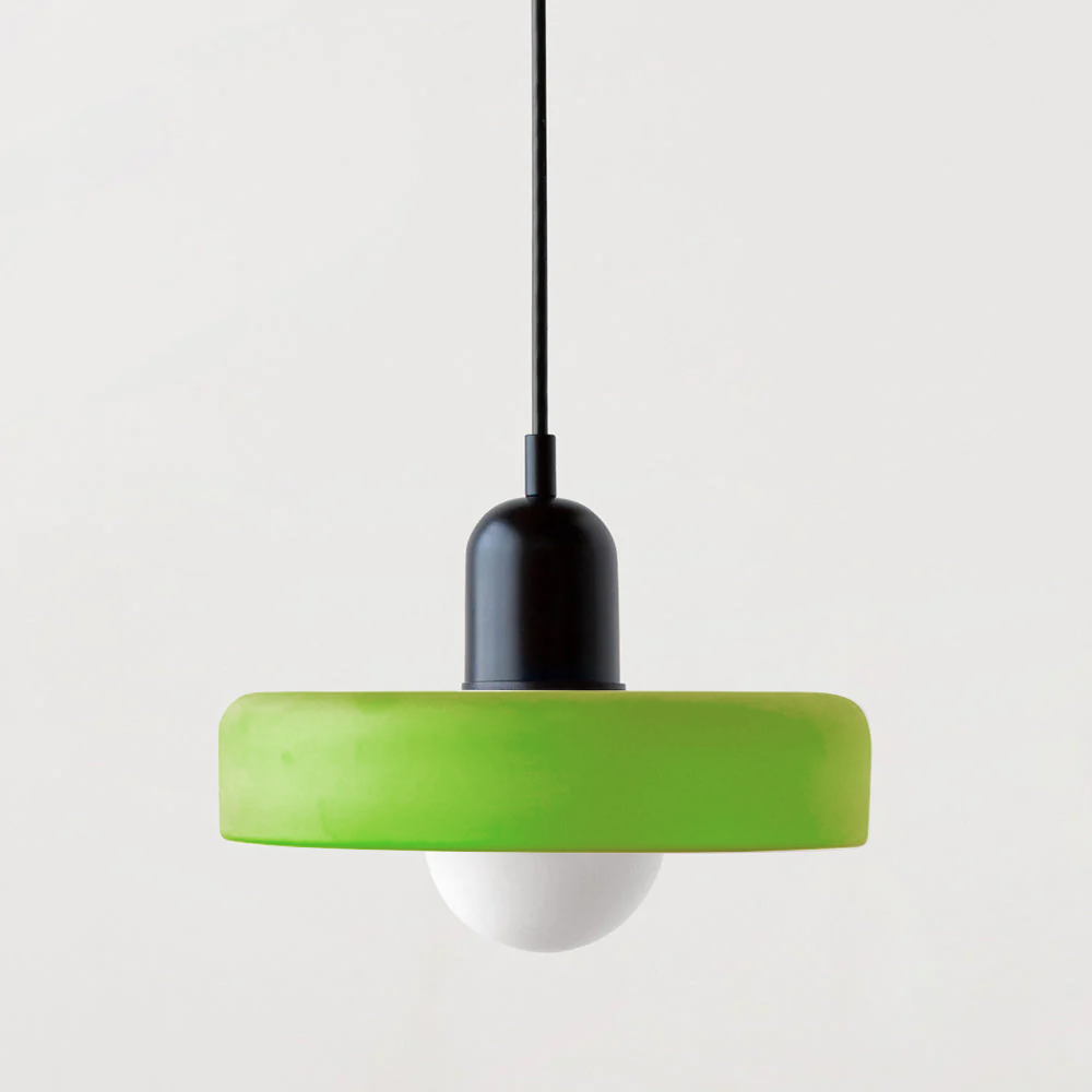 Two-tone glass ring pendant light by BROKLEN – view 10