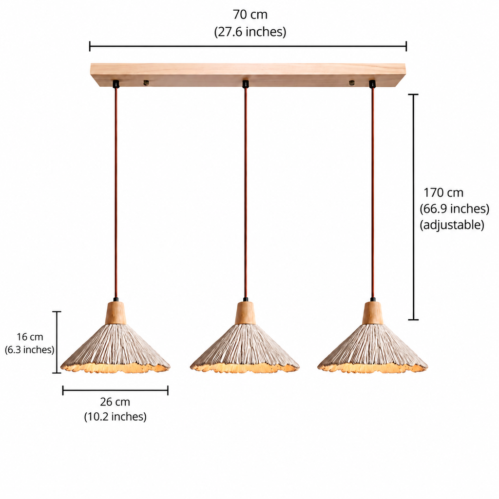 Wabi-sabi textured pendant light by BROKLEN – view 16