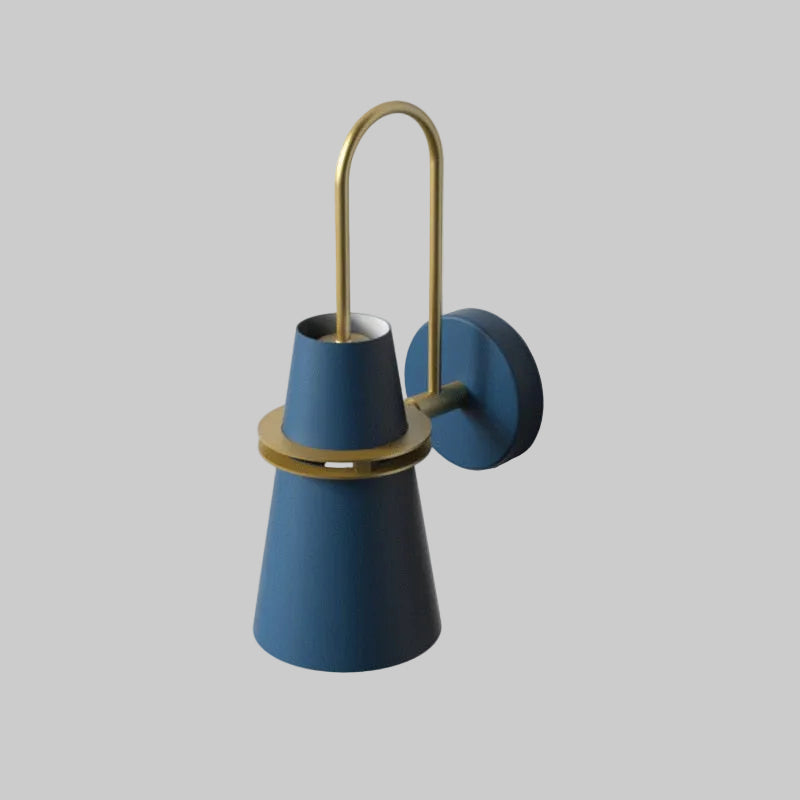 Elegant cone wall light with adjustable metal shade by BROKLEN – view 8