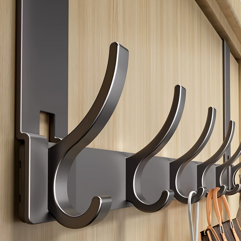 Aluminium over door hook rack for coats and towels by BROKLEN
