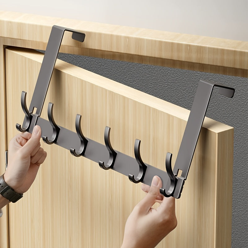 Aluminium over door hook rack for coats and towels by BROKLEN – view 9
