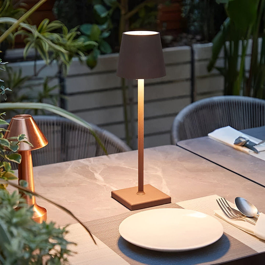 Waterproof rechargeable cordless LED table lamp by BROKLEN