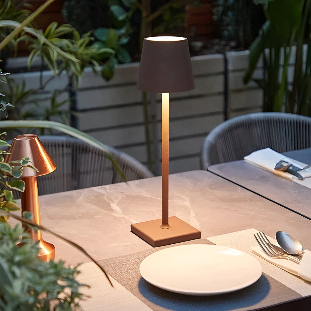 Waterproof rechargeable cordless LED table lamp by BROKLEN