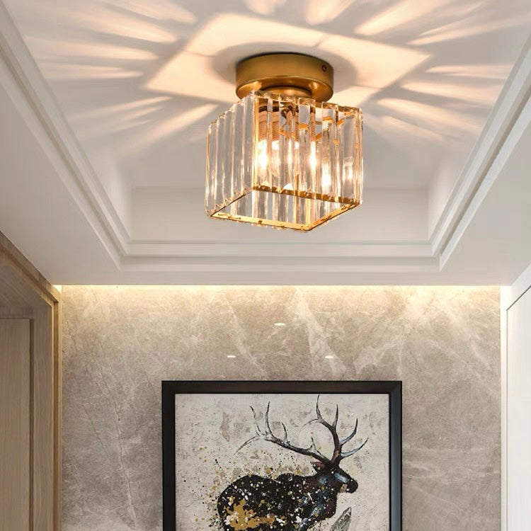 Crystal ceiling spotlight with E27 fitting – square and round light fixture by BROKLEN – view 20