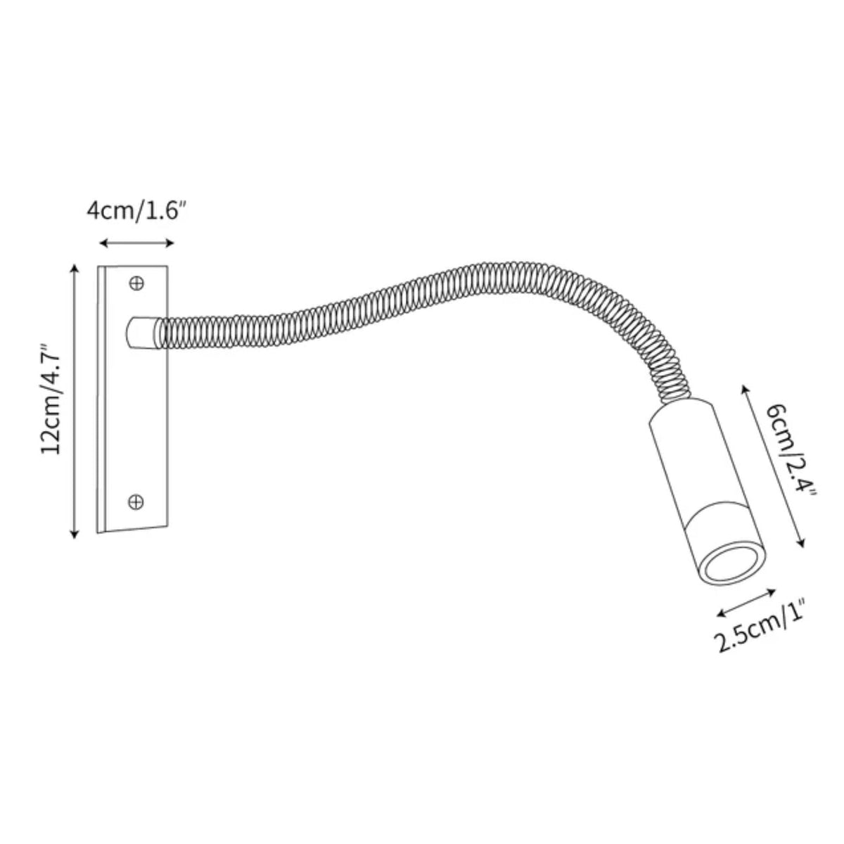 Flexible gooseneck LED reading wall light by BROKLEN – view 13