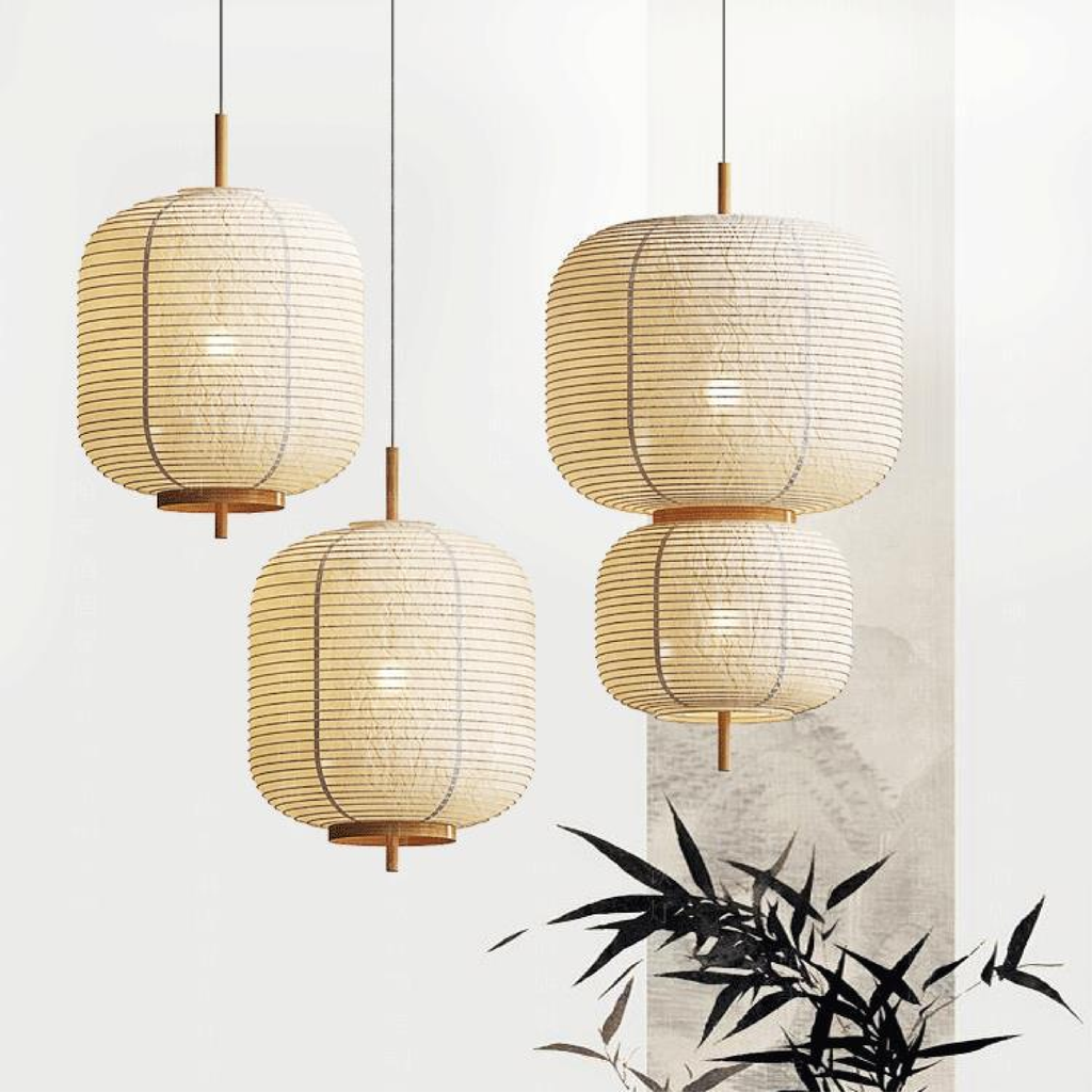 Japanese rice paper pendant light by BROKLEN