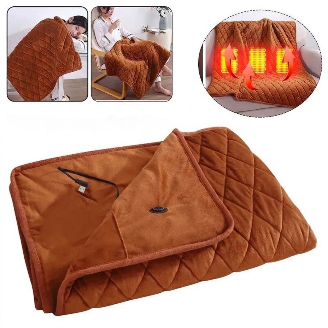 Portable USB heated couch blanket by BROKLEN – view 10