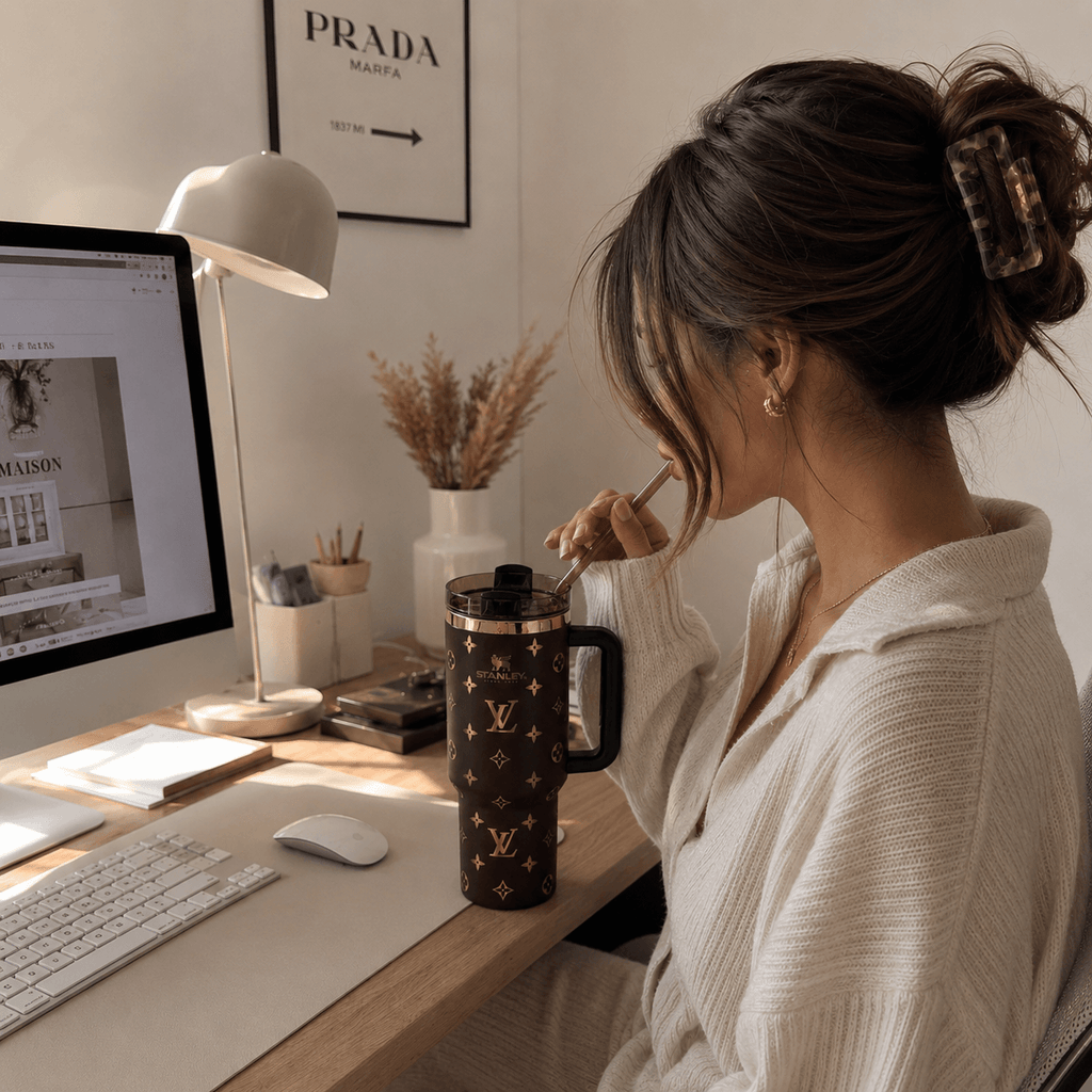 Luxe Monogram 40oz Tumbler - view 2