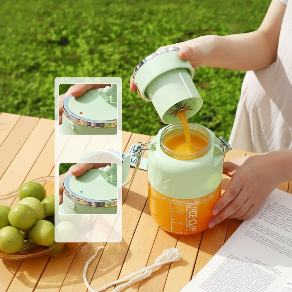 Portable USB rechargeable smoothie blender with 800ml jug by BROKLEN – view 4