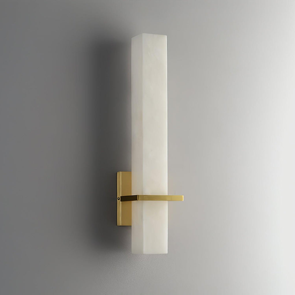 Modern rectangular alabaster LED wall light by BROKLEN – view 4