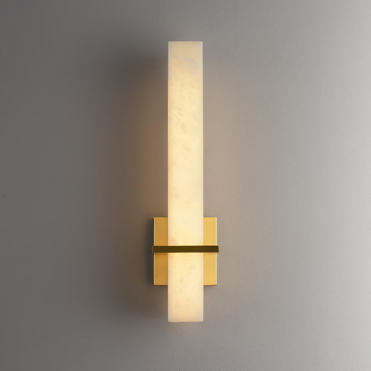 Modern rectangular alabaster LED wall light by BROKLEN – view 3